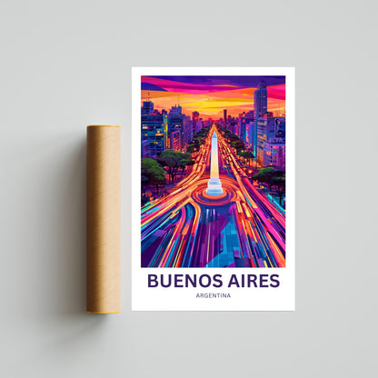 Buenos Aires Travel Poster - The Heart of Argentina