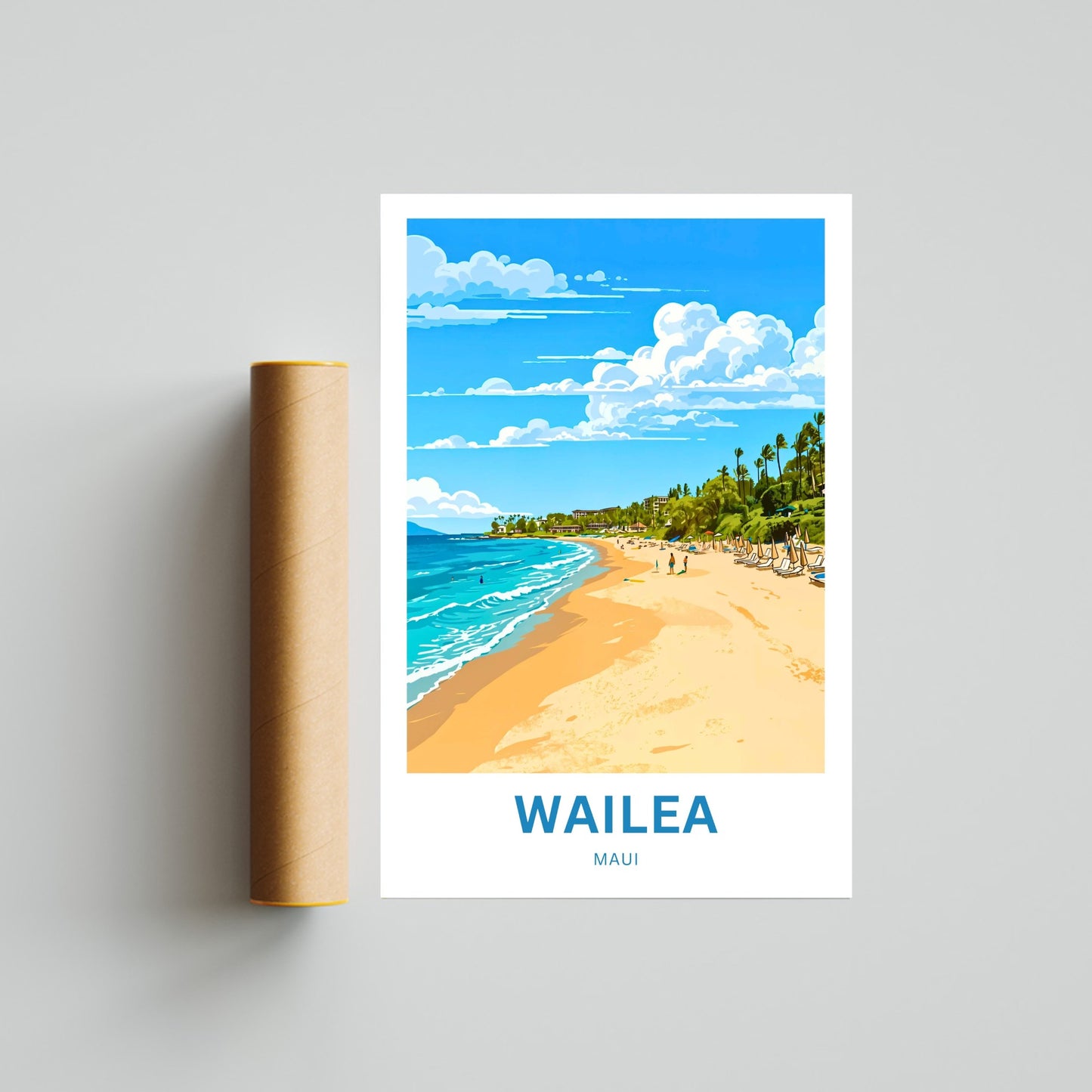 Wailea Travel Poster -  Pacific Dream