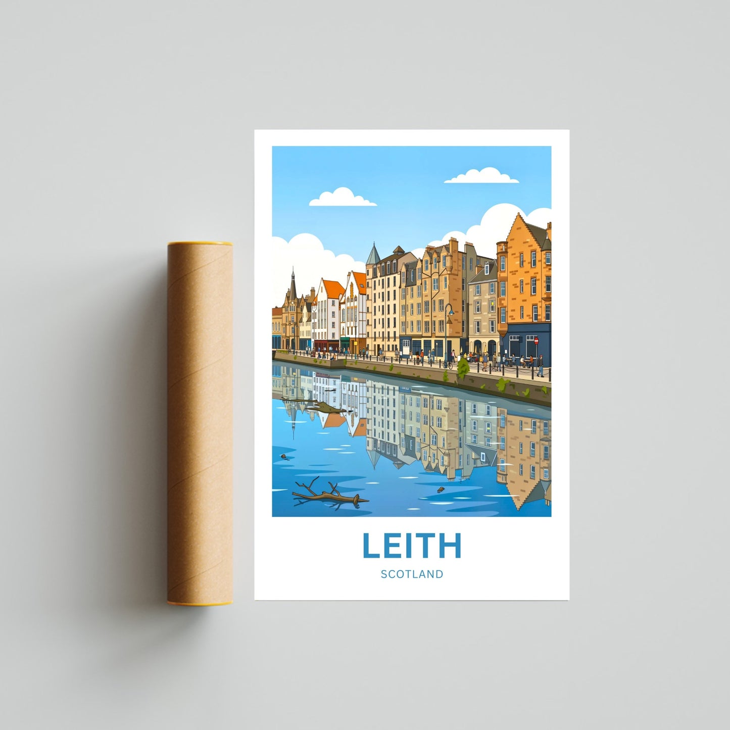 Leith Travel Poster - Scotland’s Coastal Heart