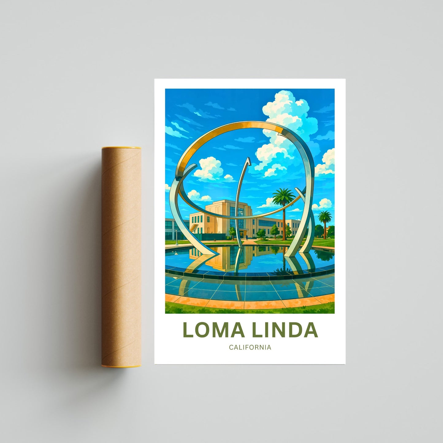 Loma Linda Travel Poster  - Campus University
