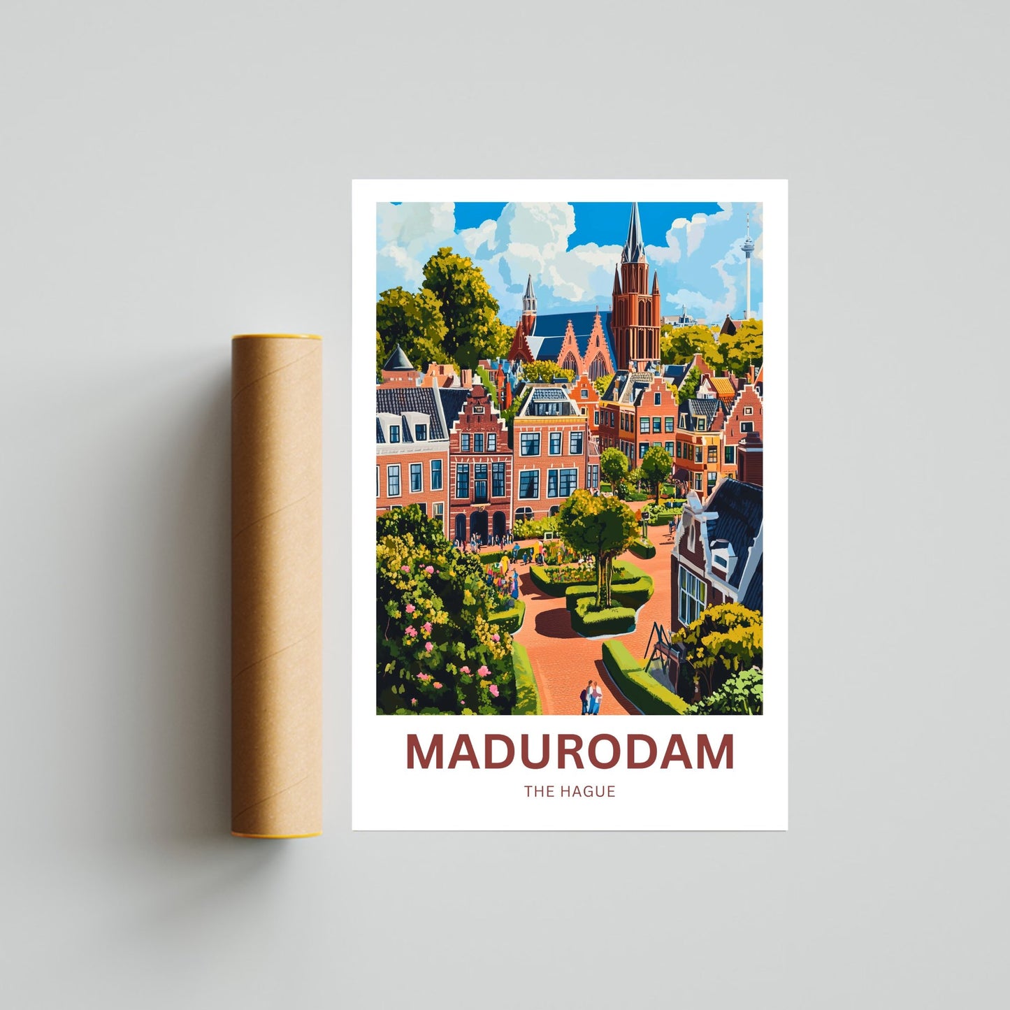 Madurodam Travel Poster- Tiny Treasures of the Netherlands