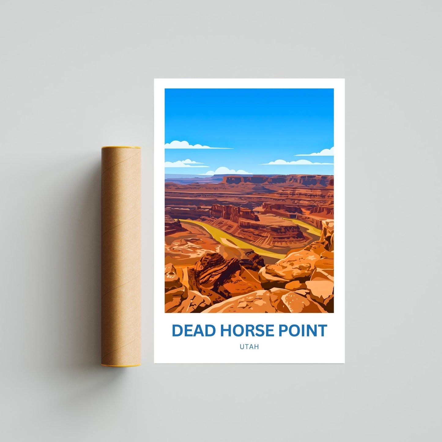 Dead Horse Point Travel Poster - Captivating Canyon View
