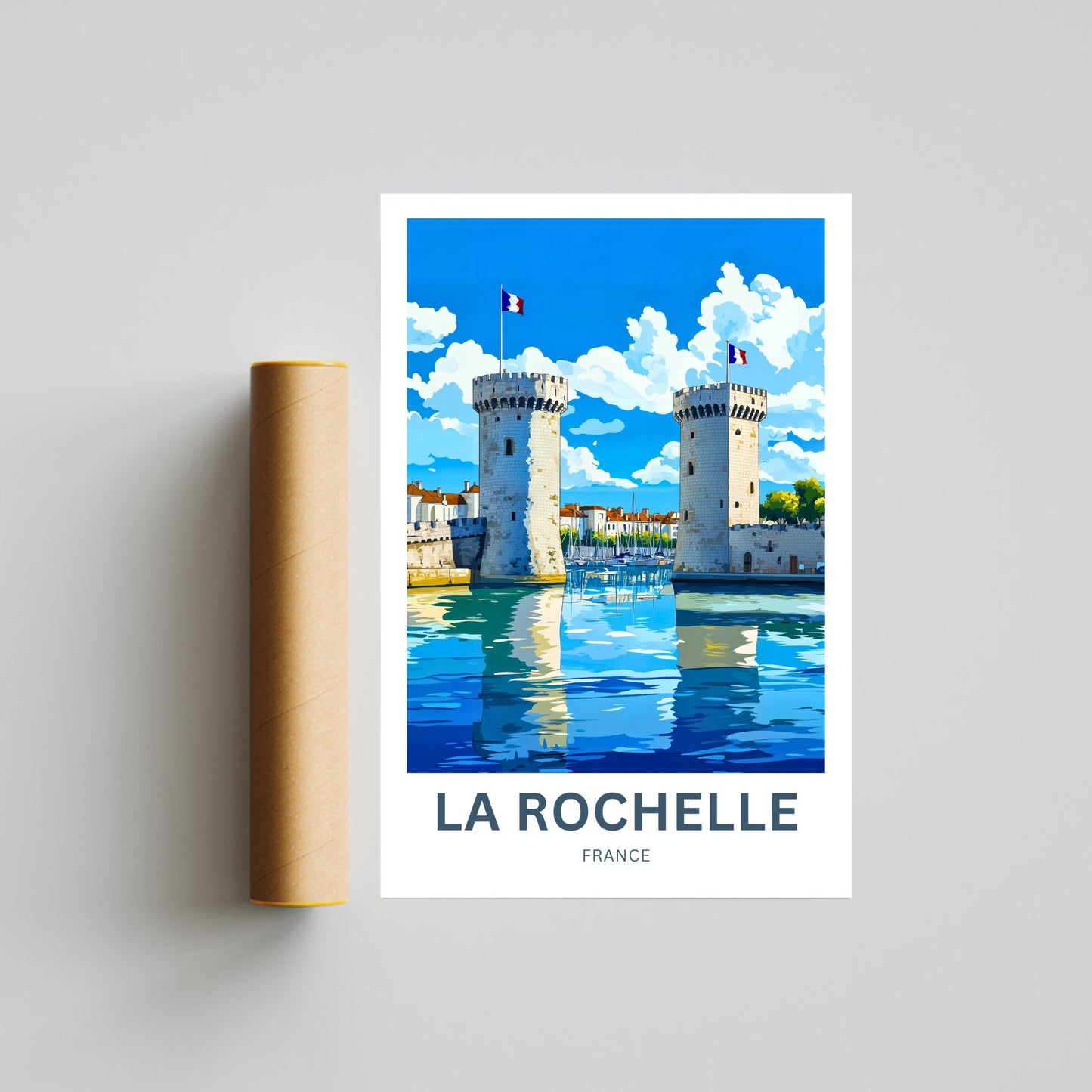 La Rochelle Travel Poster - France
