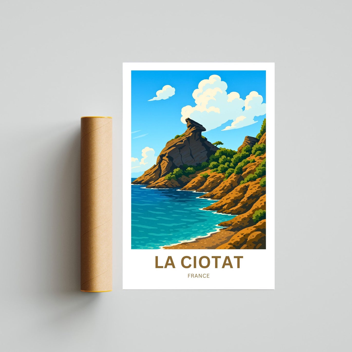 La Ciotat Travel Poster- The eagle's beak