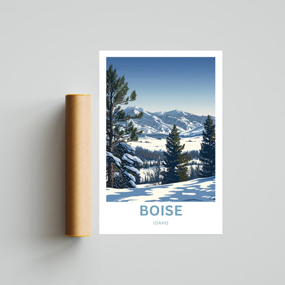 Boise Travel Poster - Enchanting Escape Experience