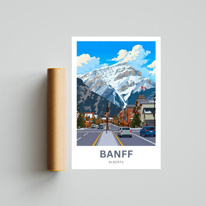 Banff Avenue Travel Poster