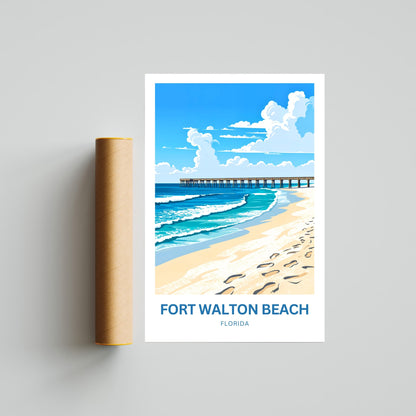 Fort Walton Beach Travel Poster - Escapes