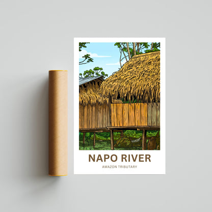 Napo River Travel Poster - Urban Jungle Living