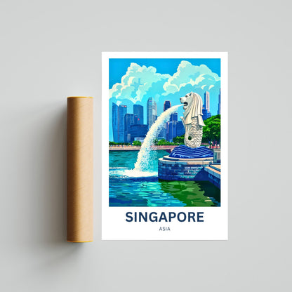 Singapore Travel Poster