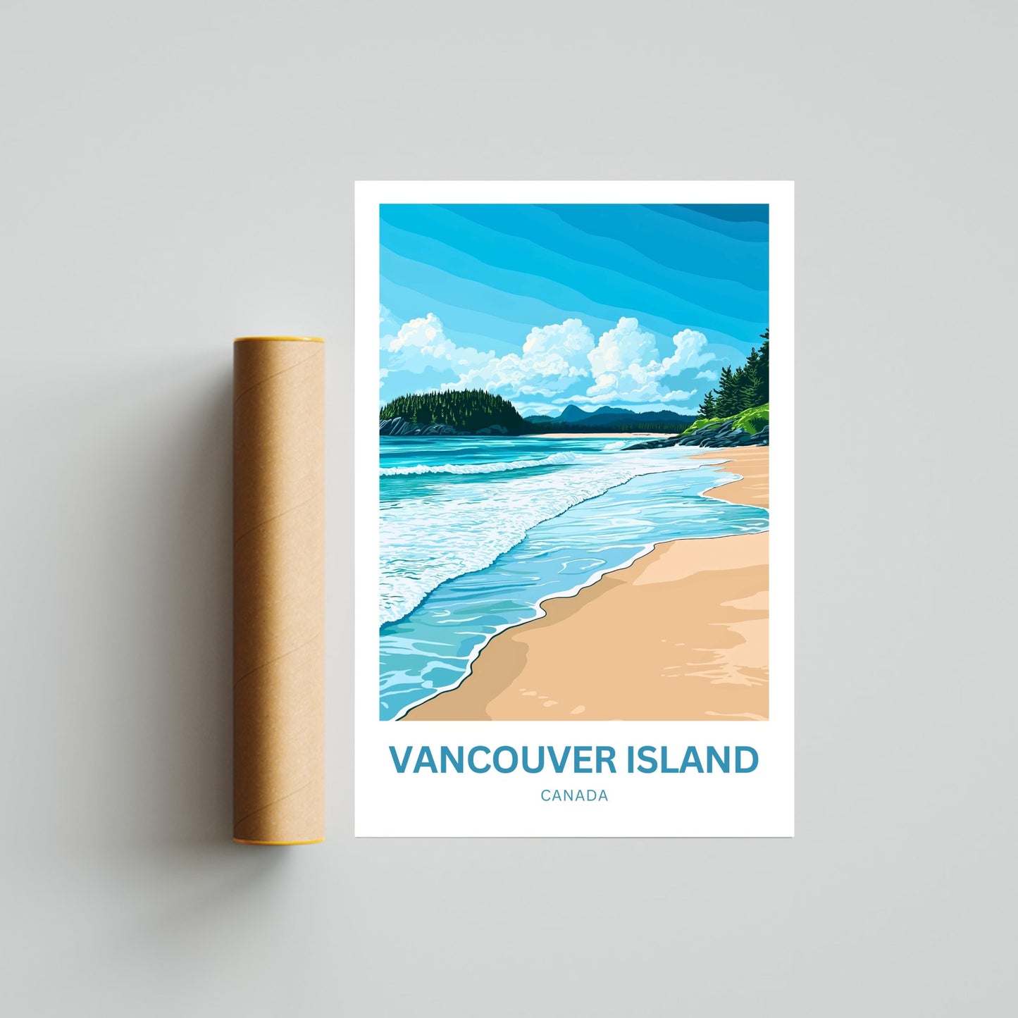 Vancouver Island Travel Poster - Nature’s Untamed Paradise
