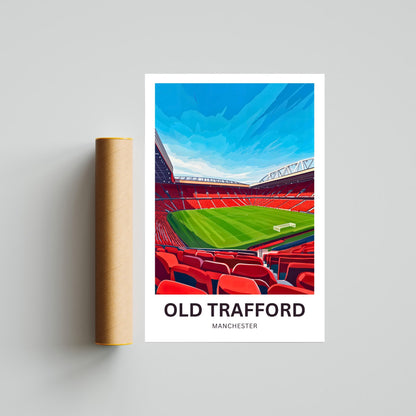 Old Trafford Travel Poster- England