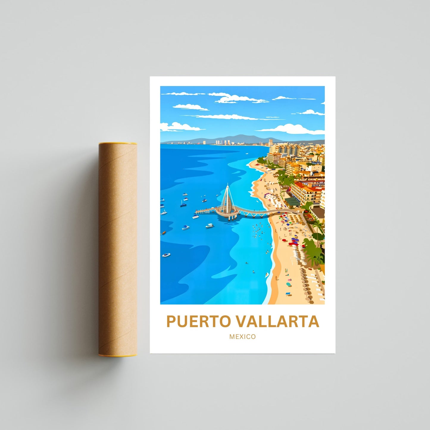 Puerto Vallarta  Travel Poster