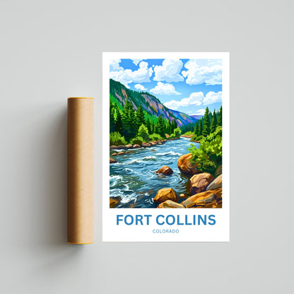 Fort Collins Travel Poster