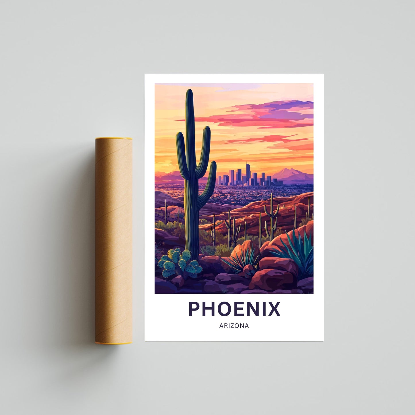 Phoenix Travel Poster - Explore the Valley of the Sun