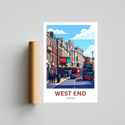 West End Travel Poster - Theatre Street