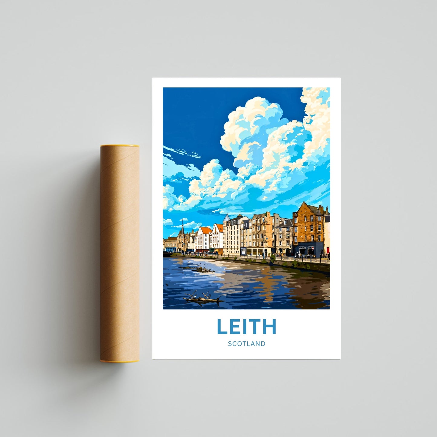 Leith Travel Poster - Edinburgh’s Waterfront Gem