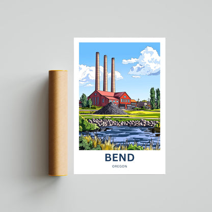 Bend Oregon Travel Poster