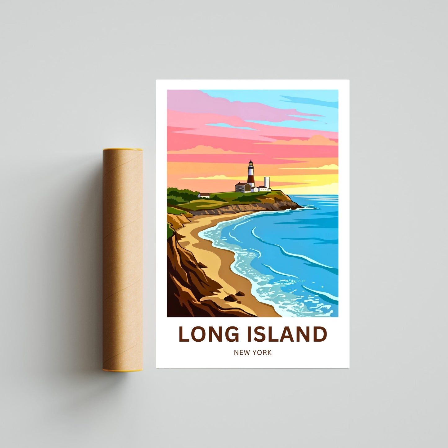 Long Island Travel Poster -  Montauk by the Sea