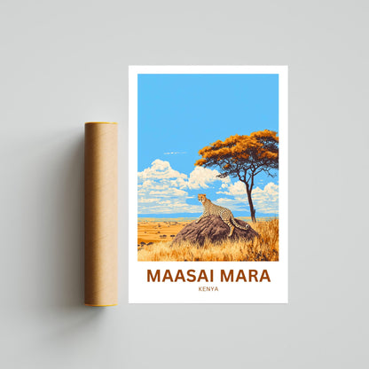 Maasai Mara Travel Poster