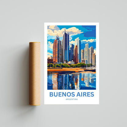 Buenos Aires Travel Poster - Argentina