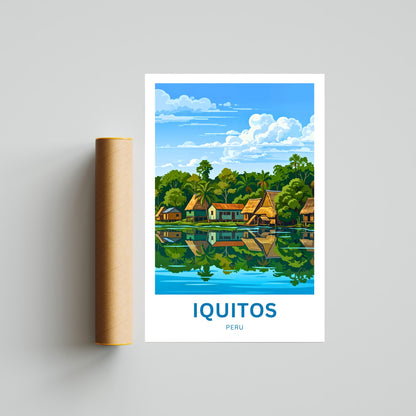 Iquitos Travel Poster - Peru