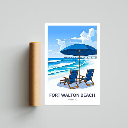 Fort Walton Beach Travel Poster
