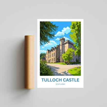 Tulloch Castle Travel Poster - Scotland