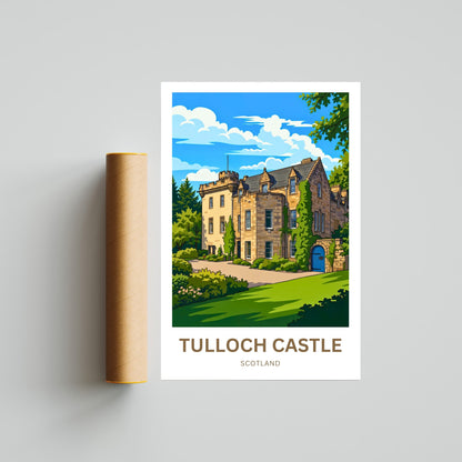 Tulloch Castle Travel Poster - Historic