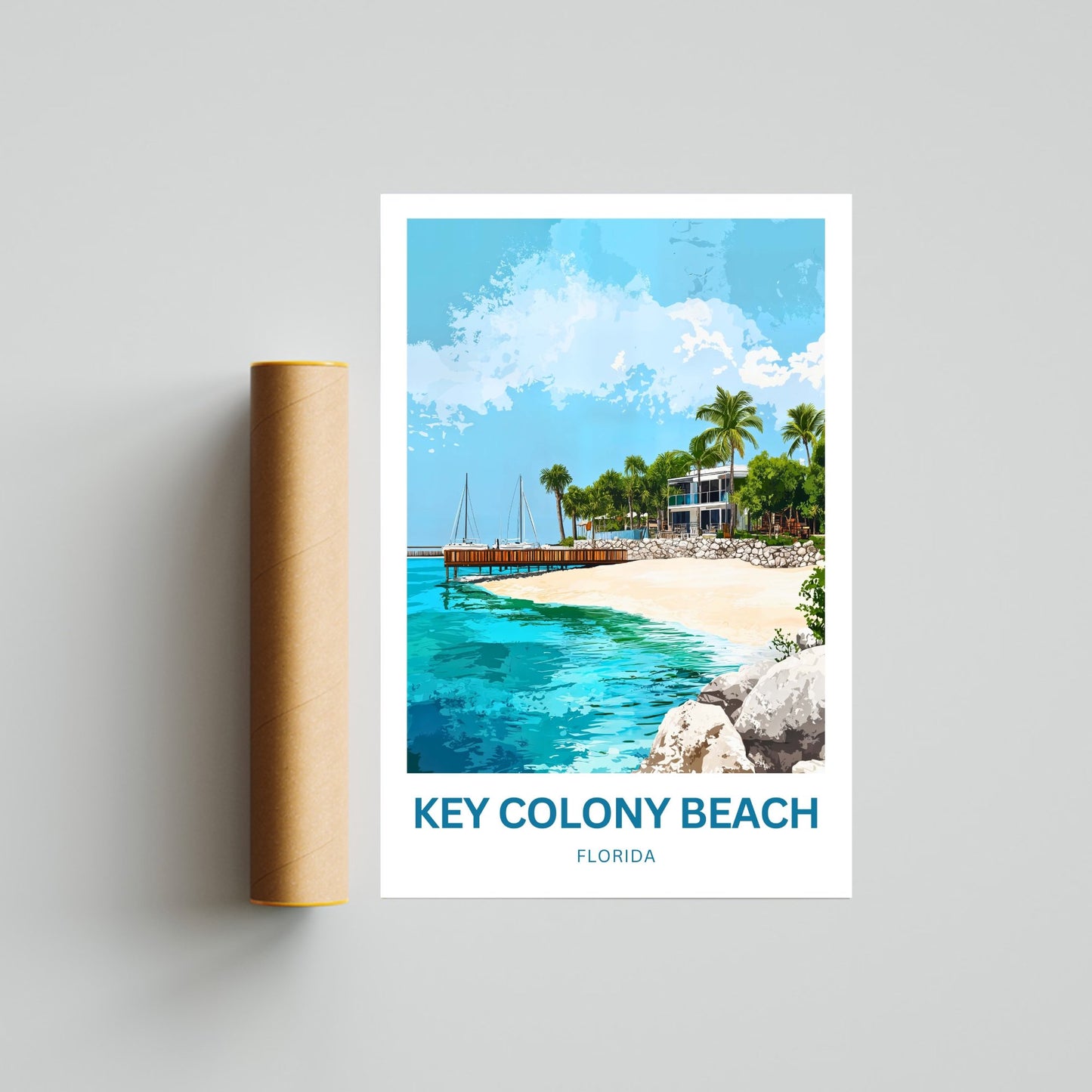 Key Colony Beach Travel Poster