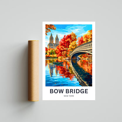Bow Bridge  Travel Poster - Painted in Seasons