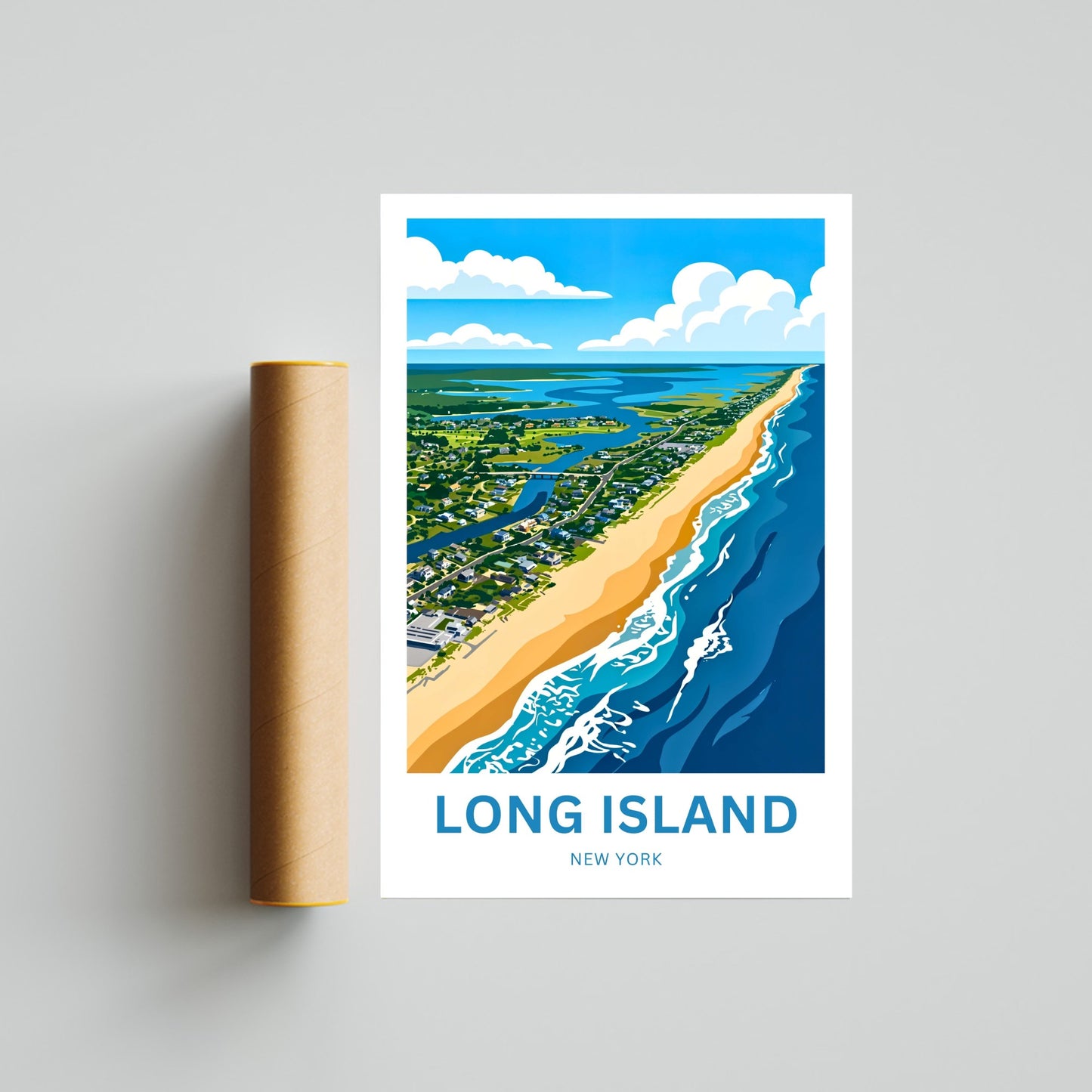 Long Island Travel Poster -  Amazing Long Shores