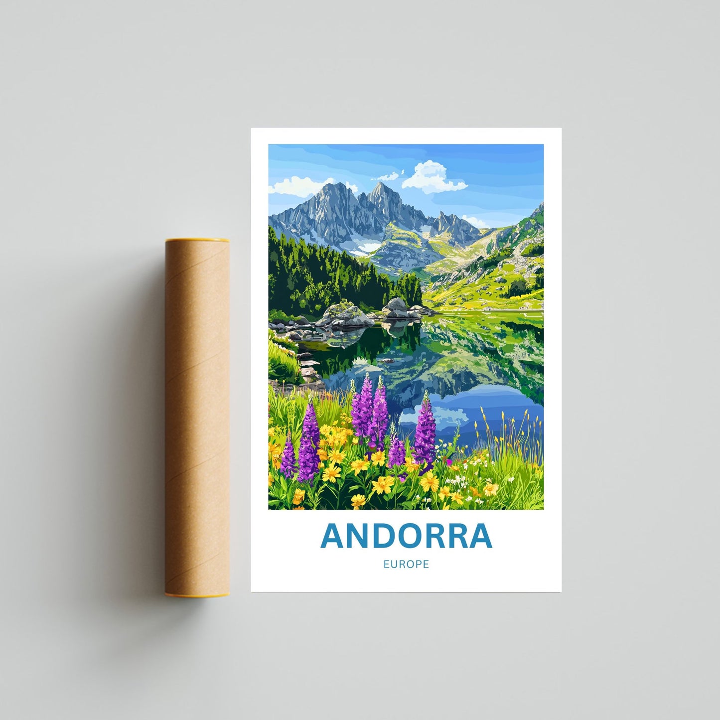 Andorra Travel Poster- Captivating Hidden Gems
