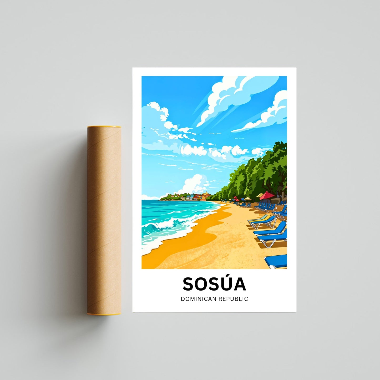 Sosúa Travel Poster - Sunlit Coast