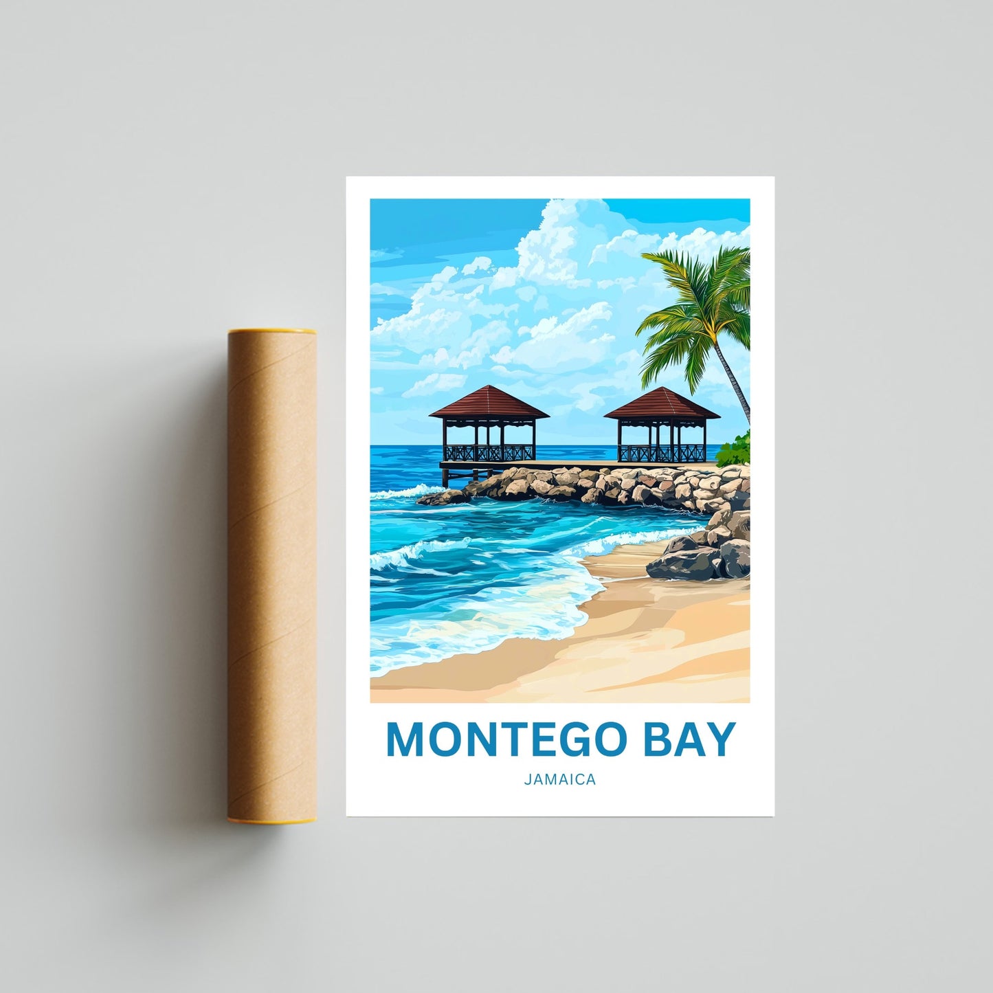 Montego Bay Travel Poster - Jamaica Retreat