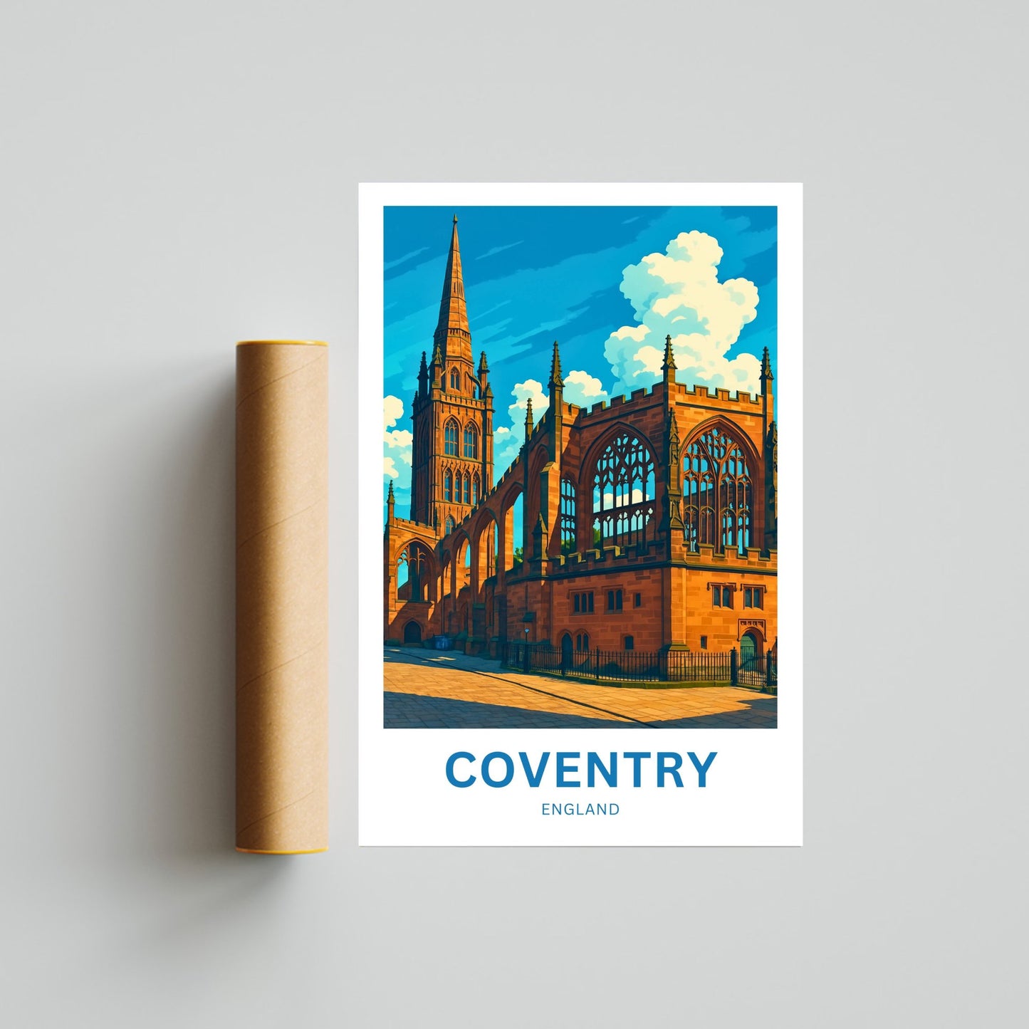Coventry Travel Poster- England