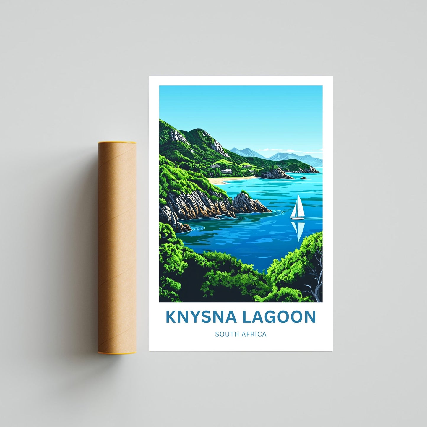 Knysna Lagoon Travel Poster