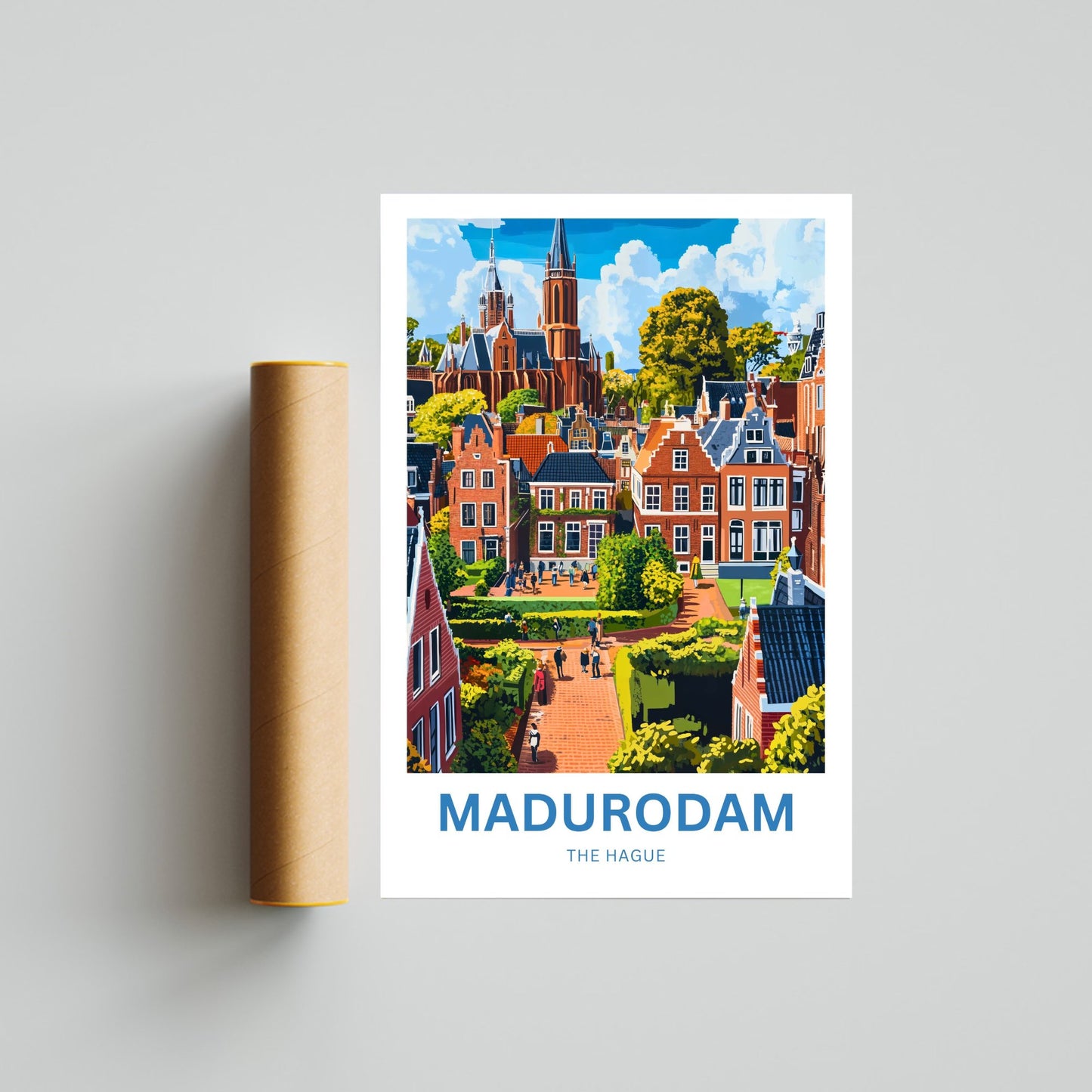 Madurodam Travel Poster- Discover Holland in Miniature