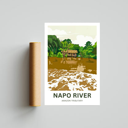 Napo River Travel Poster - Captivating Journey