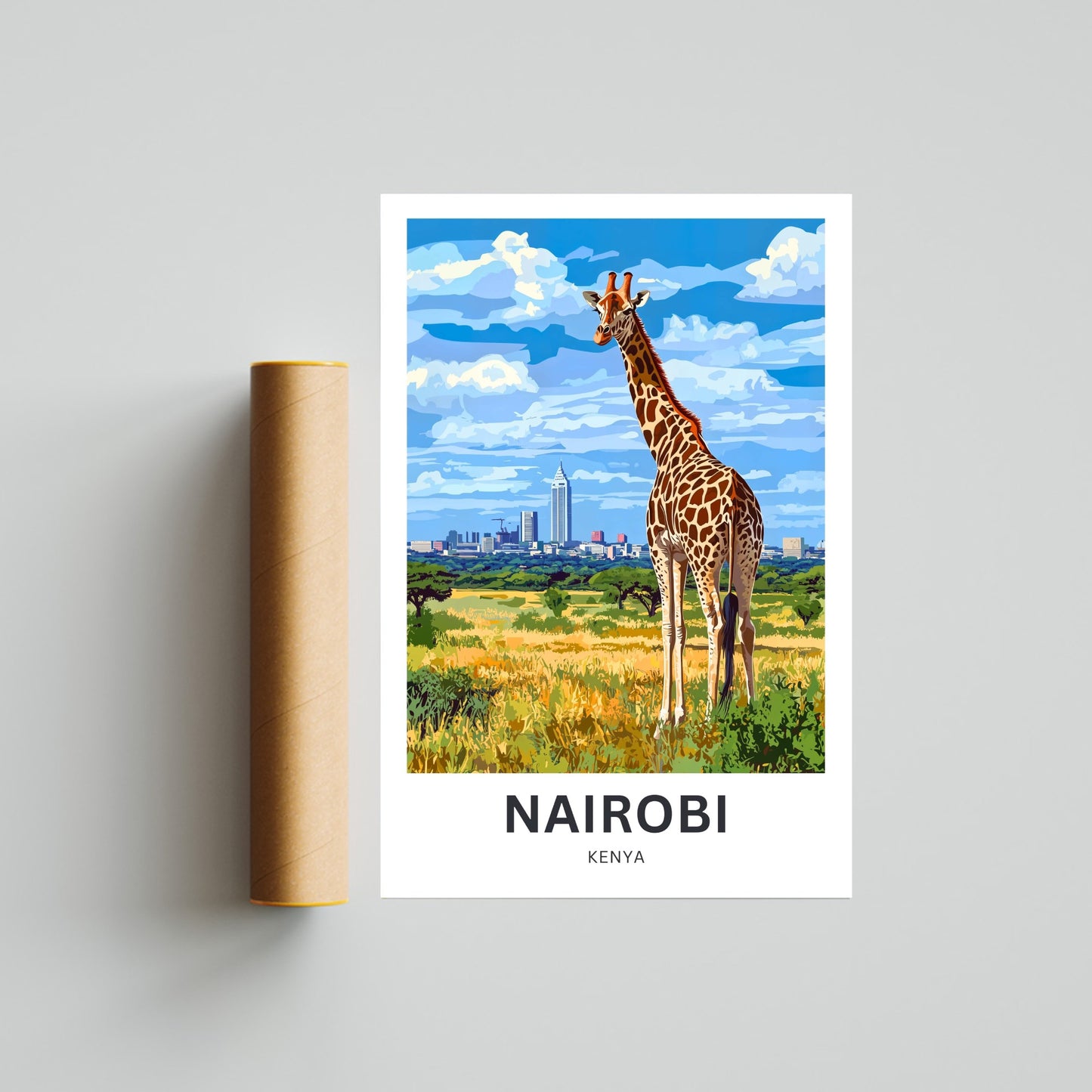 Nairobi Travel Poster - Kenya Urban Gem