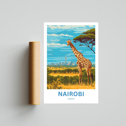 Nairobi Travel Poster - Africa's Wild Capital