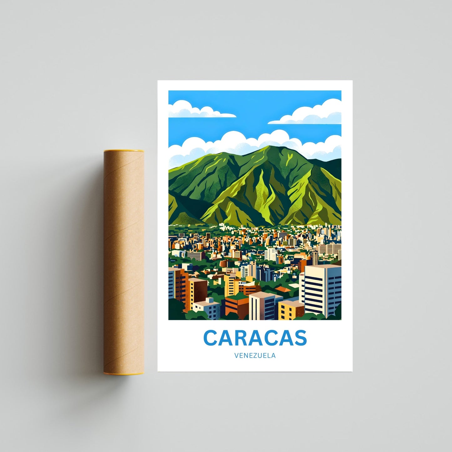 Caracas Travel Poster - Spirit of Venenzuela