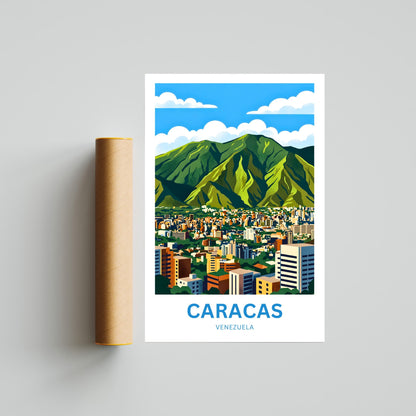 Caracas Travel Poster - Spirit of Venenzuela