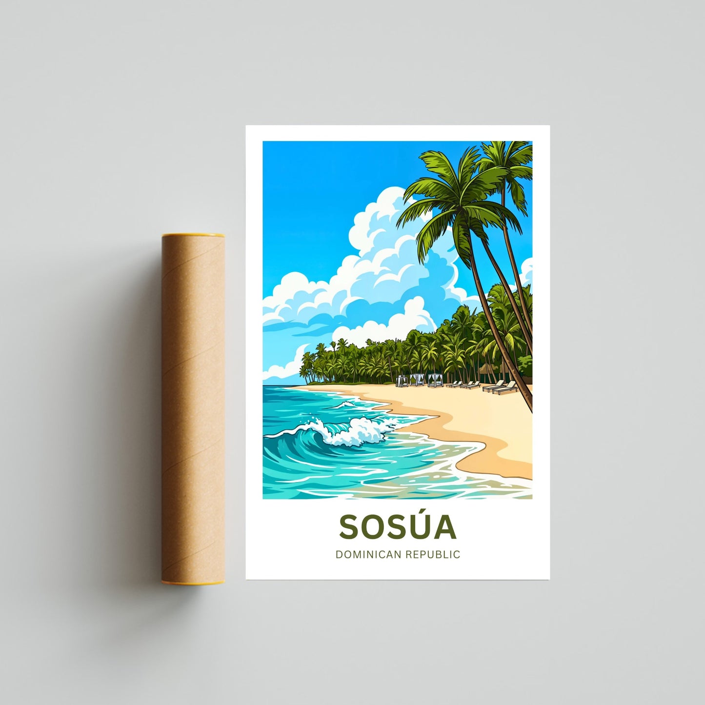 Sosúa Travel Poster - Breathtaking Tropical Waters
