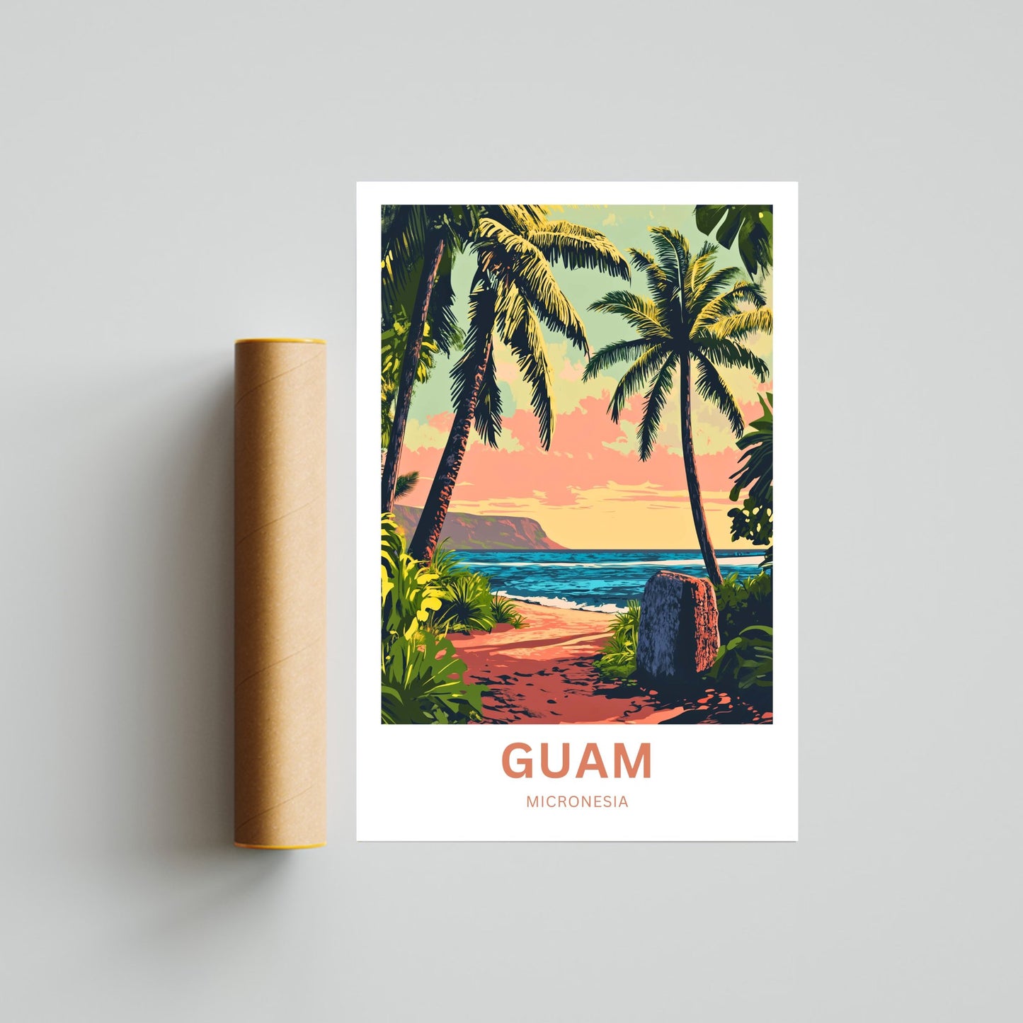 Guam Travel Poster - Island Escape in Micronesia