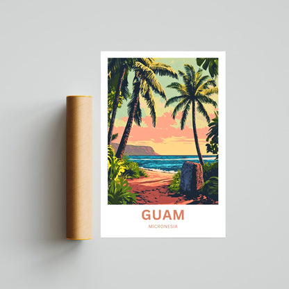Guam Travel Poster - Island Escape in Micronesia