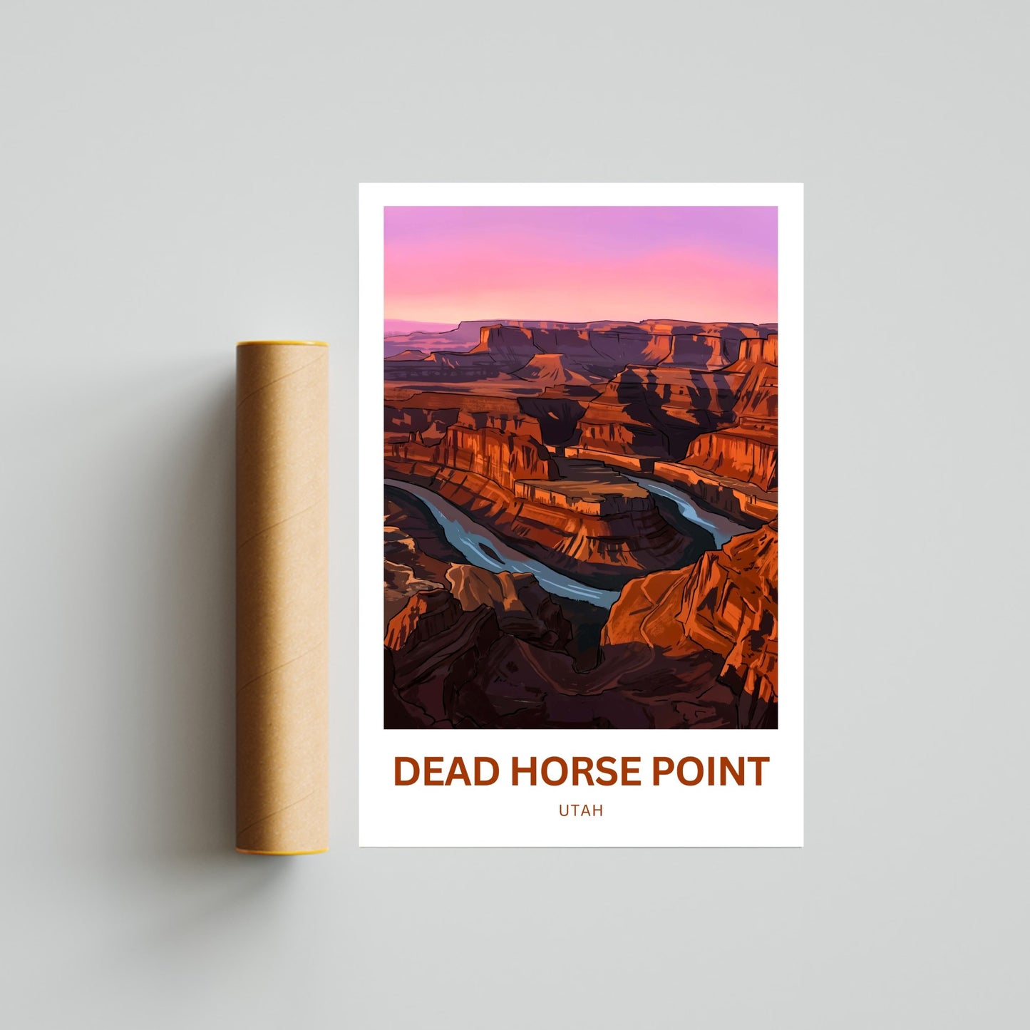 Dead Horse Point Travel Poster - State Park Utah