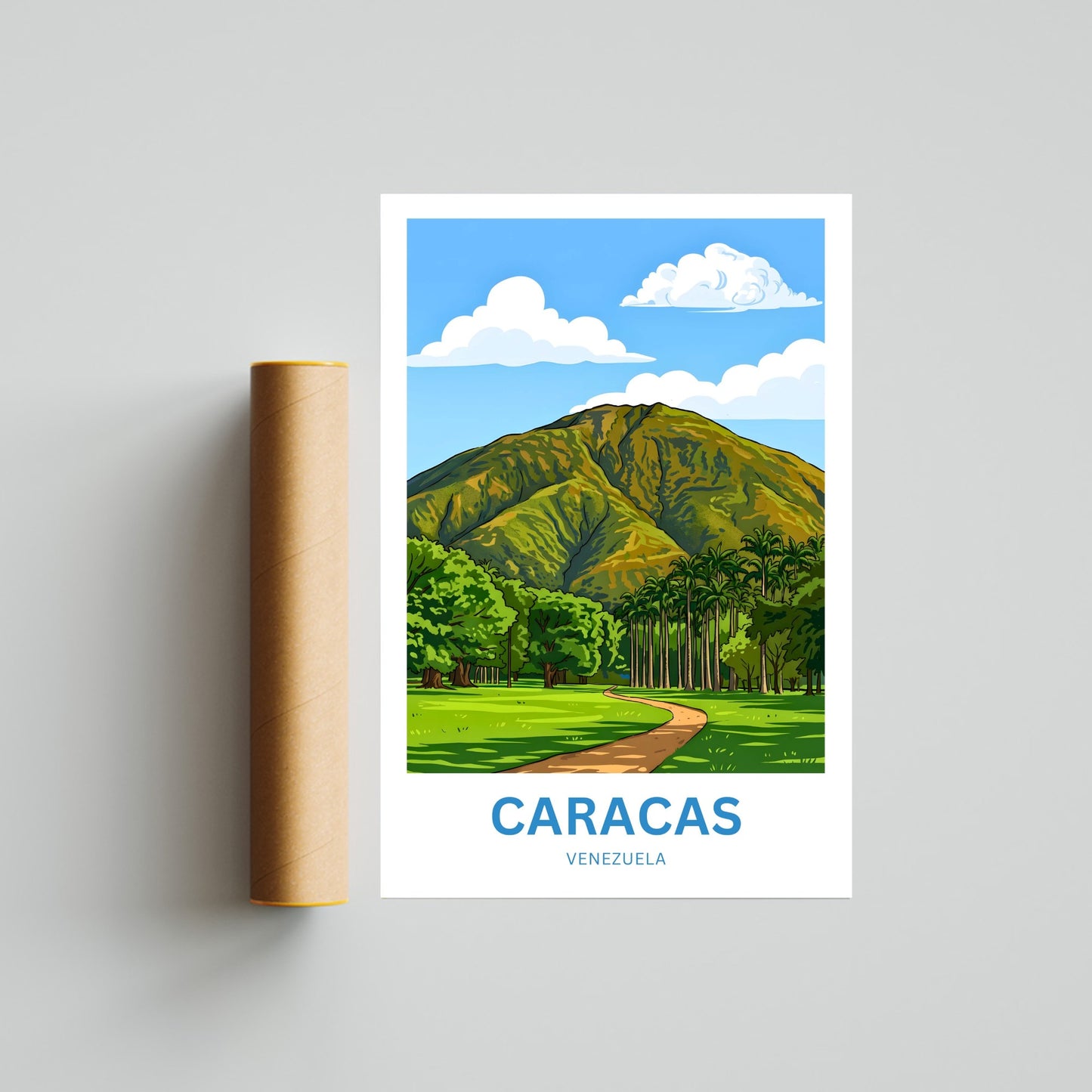 Caracas Travel Poster - Foot of El Ávila