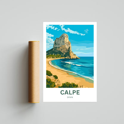 Calpe Travel Poster - Costa Blanca’s Coastal Gem