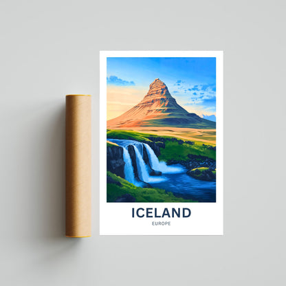 Iceland Travel Poster