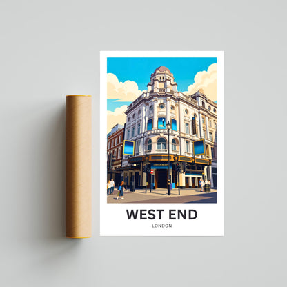 West End Travel Poster - London